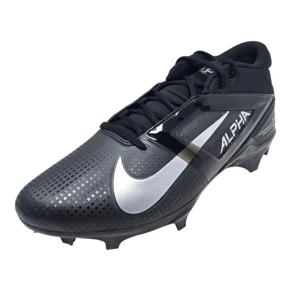 Nike Alpha Menace 4 Pro Black Football Cleats Mens Size 12 FD7037-002 NEW